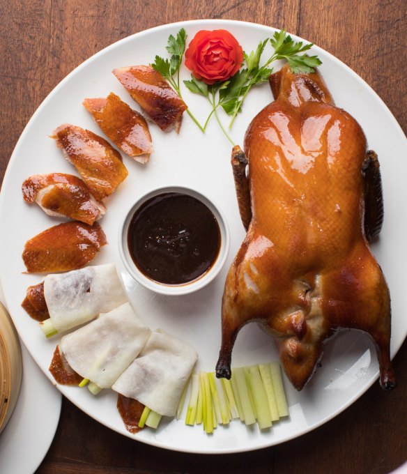 Peking duck at Flower Drum.