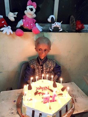 Nihal Bitla celebrating his 15th birthday.