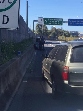 A 24-year-old Broadmeadows man has been charged following an arrest on the Tullamarine Freeway on Sunday. 