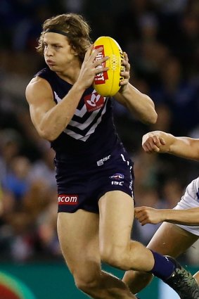 Ruck rover choice: Nat Fyfe. "He's been the standout player in the competition," says Carey.
