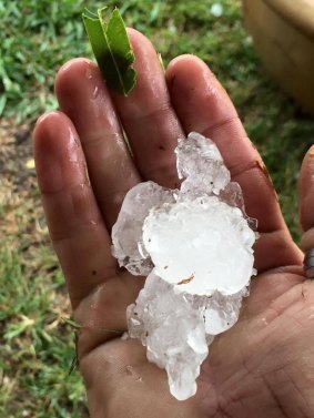 Hail reported at Fernvale on Tuesday.