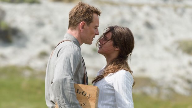 Michael Fassbender and Alicia Vikander in The Light Between Oceans.