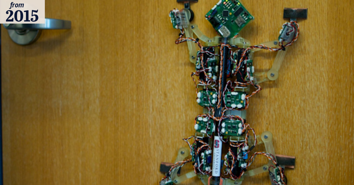 Stickybot is what you get when you blend a drone and a gecko
