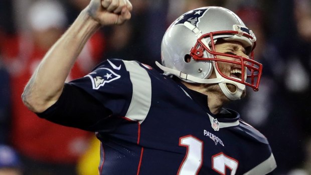 Bound for the Super Bowl: New England Patriots quarterback Tom Brady. 