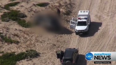 Police were called to Coorong National Park near Salt Creek. 