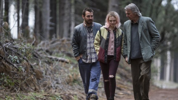 Ewen Leslie, Odessa Young and Sam Neill in <i>The Daughter</i>. Simon Stone has set Henrik Ibsen's <em>The Wild Duck</em> in an Australian timber town.