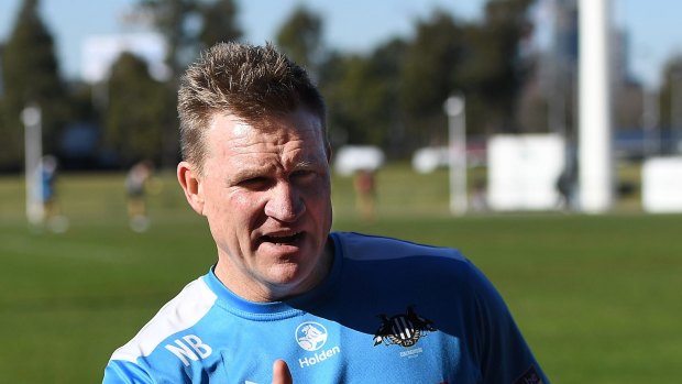 Nathan Buckley: Keeping a level head about his future.