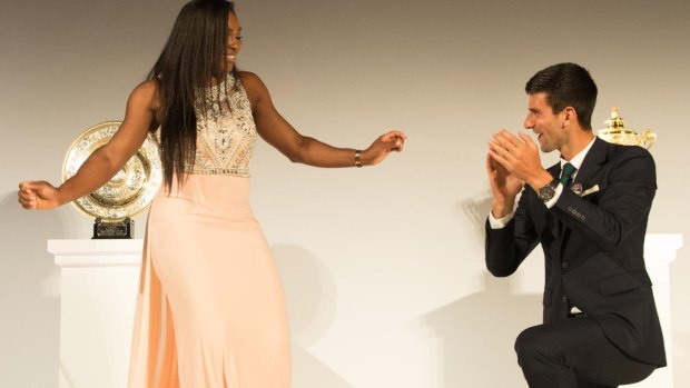 Novak Djokovic wanted a traditional dance. Serena Williams wanted disco.