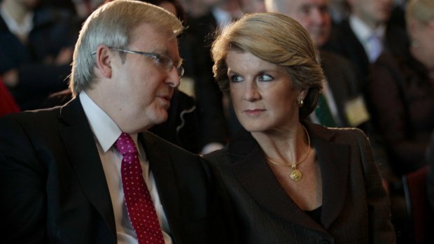 In terms of the size of Australia's aid budget, Julie Bishop has compared poorly to other foreign ministers, including Kevin Rudd.