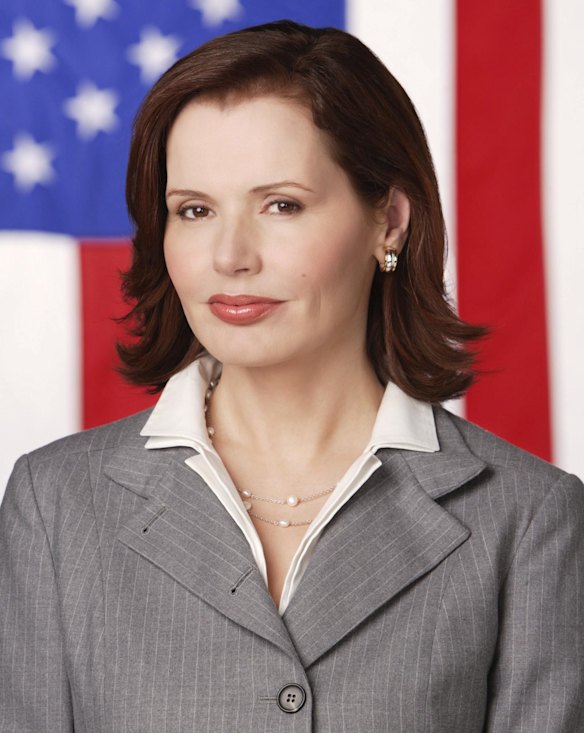 Geena Davis as US President Mackenzie Allen in 'Commander in Chief'.