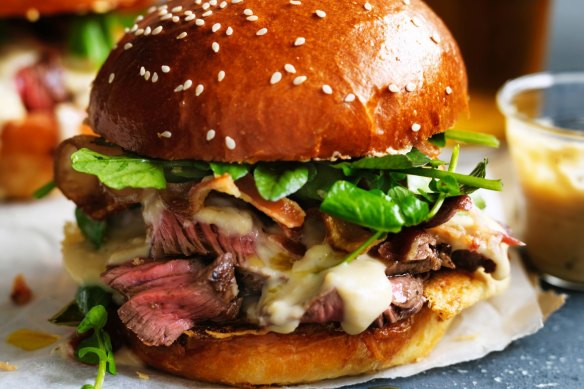 Adam Liaw's ultimate steak sandwich.