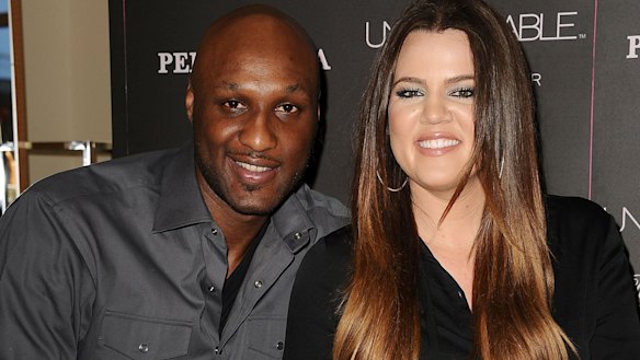 Lamar Odom and Khloe Kardashian in 2012.