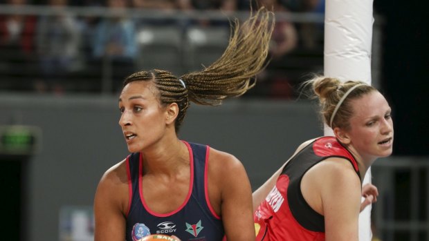 England captain Geva Mentor (left).