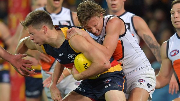 Jake Kelly has had to work hard for his place in the Crows' team.  