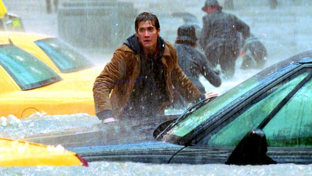 Climate science fiction disaster movie: Jake Gyllenhaal in The Day After Tomorrow.