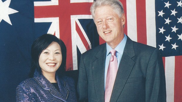Helen Liu with Bill Clinton.