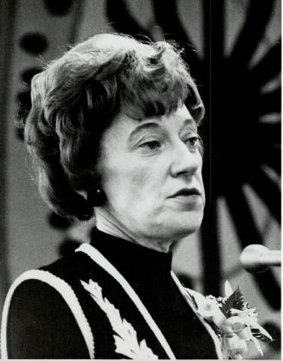 Politician Flora MacDonald 