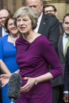 Theresa May shows her style when she was one of two women left in the leadership race for Britain's Conservative Party.