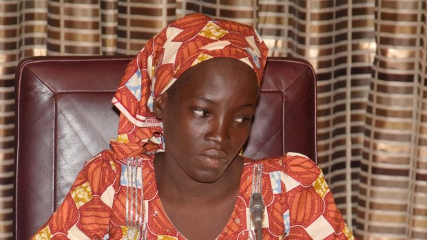 Amina Ali, the first Chibok schoolgirl rescued this week.  