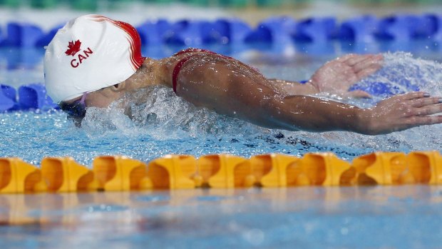 Faster than ever before: Lacroix powered home to win the 200m butterfly.