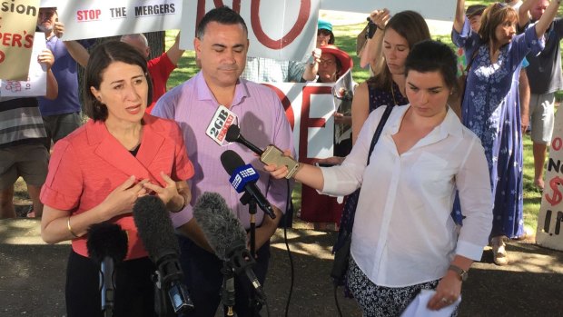 Premier Gladys Berejiklian is considering backing down on the policy of forced council amalgamations.