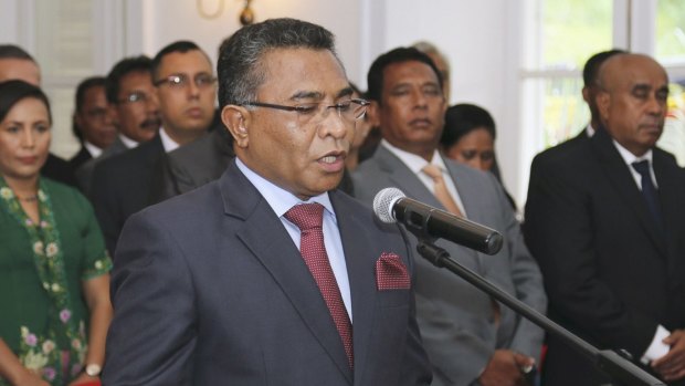 East Timor Prime Minister Rui Araujo.