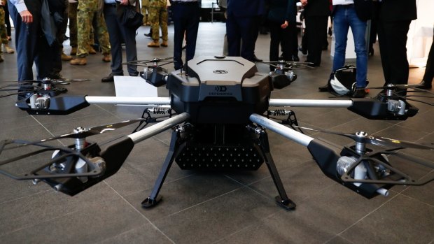 DefendTex's Tempest drone can carry 80 rocket-propelled grenades or the same number of miniature drones.