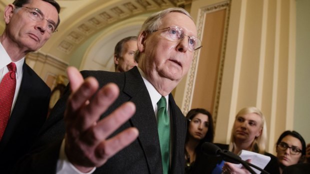 Senate majority leader Mitch McConnell has promised to bring the bill immediately to the Senate floor without a single hearing.