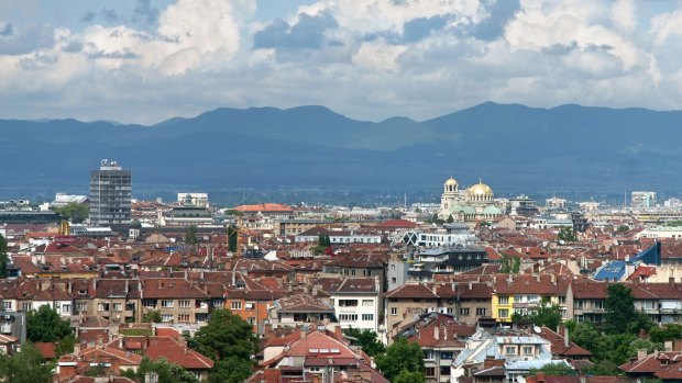 Sofia city, the capital of Bulgaria.
