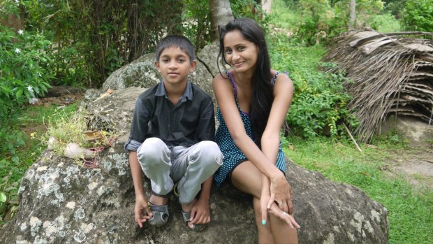 Unforgettable moment: Akchay was just 18 months old and his sister Divya 9 years old when the 2004 Boxing Day tsunami struck. 