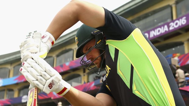 On the outer: Australia's Aaron Finch played just two games at the World Twenty20.