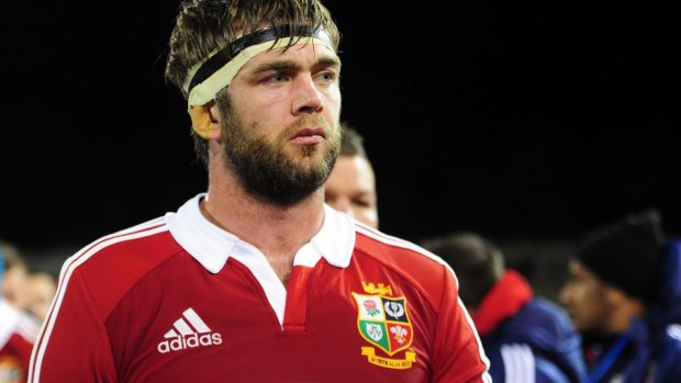 Geoff Parling playing for the Lions on the 2013 tour of Australia.