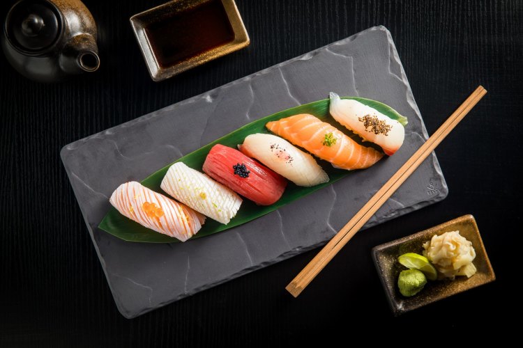 Sushi nigiri at Katsumi in Mortlake.