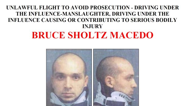 The FBI has been chasing Bruce Sholtz Macedo since 2008 when he fled dual manslaughter charges.