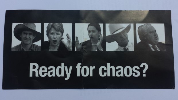 An LNP pamphlet that has prompted legal action by Katter's Australian Party.