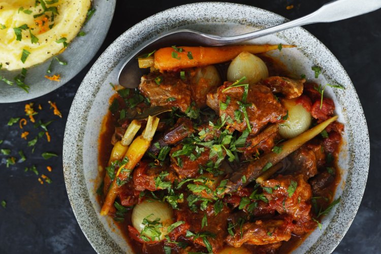 Braised Veal with Orange Gremolata