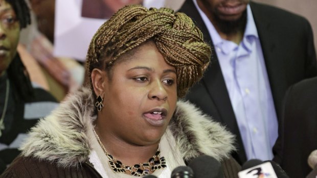 Samaria Rice, the mother of Tamir Rice, during a news conference in Cleveland in December last year.
