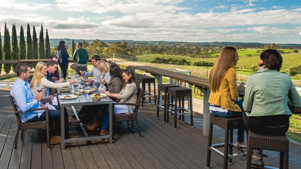 Enjoy a long lunch at The Lane Vineyard, overlooking the picturesque Adelaide Hills.