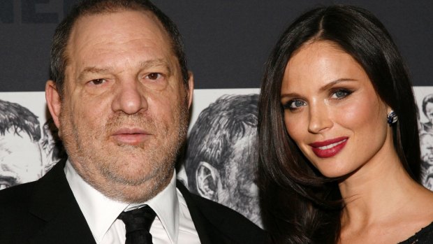 Harvey Weinstein, left, and his wife, fashion designer Georgina Chapman, in 2012.