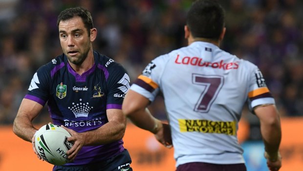 One of a kind: Cameron Smith pulls the strings against the Broncos.