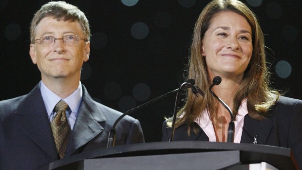 Sydney fans: Bill and Melinda Gates.