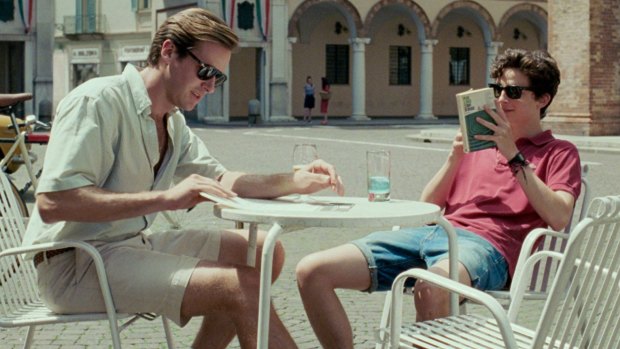 Armie Hammer and Timothee Chalamet in Call Me By Your Name.
