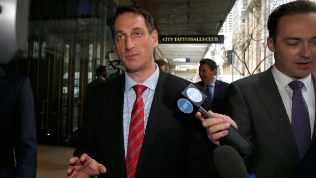 Eric Roozendaal outside ICAC during its hearings in 2012.