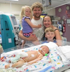 Jacob Cooling's family stand by his side as he fights for his life in hospital.