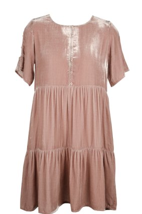 Lonely Label Lynch tee dress in blush, $369. Stockist: lonelylabel.com.