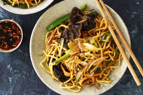 Weeknight wok 'n' roll: Kylie Kwong's vegie stir-fry.