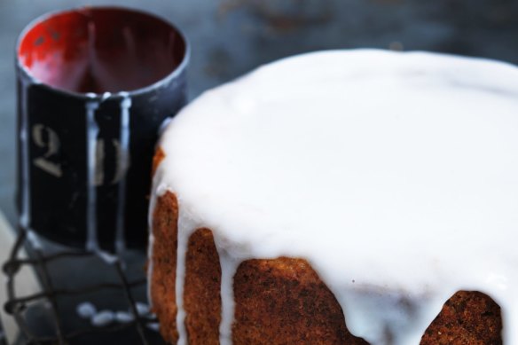 Dan Lepard's pumpkin bulgur wheat cake.