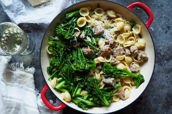  Orecchiette with pork and fennel sausage and broccolini.
Pic credit: Vanessa Gordon