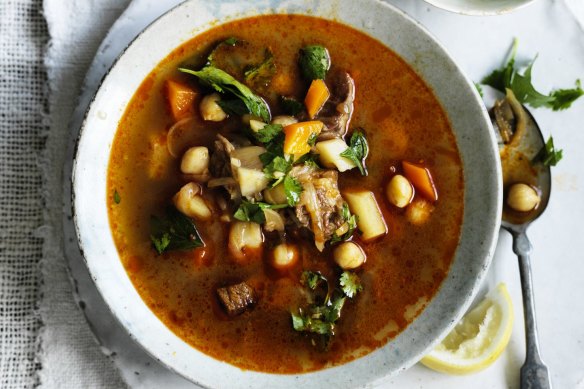 Turn leftover lamb into a spicy soup.