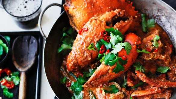 Adam Liaw's Singapore chilli crab.